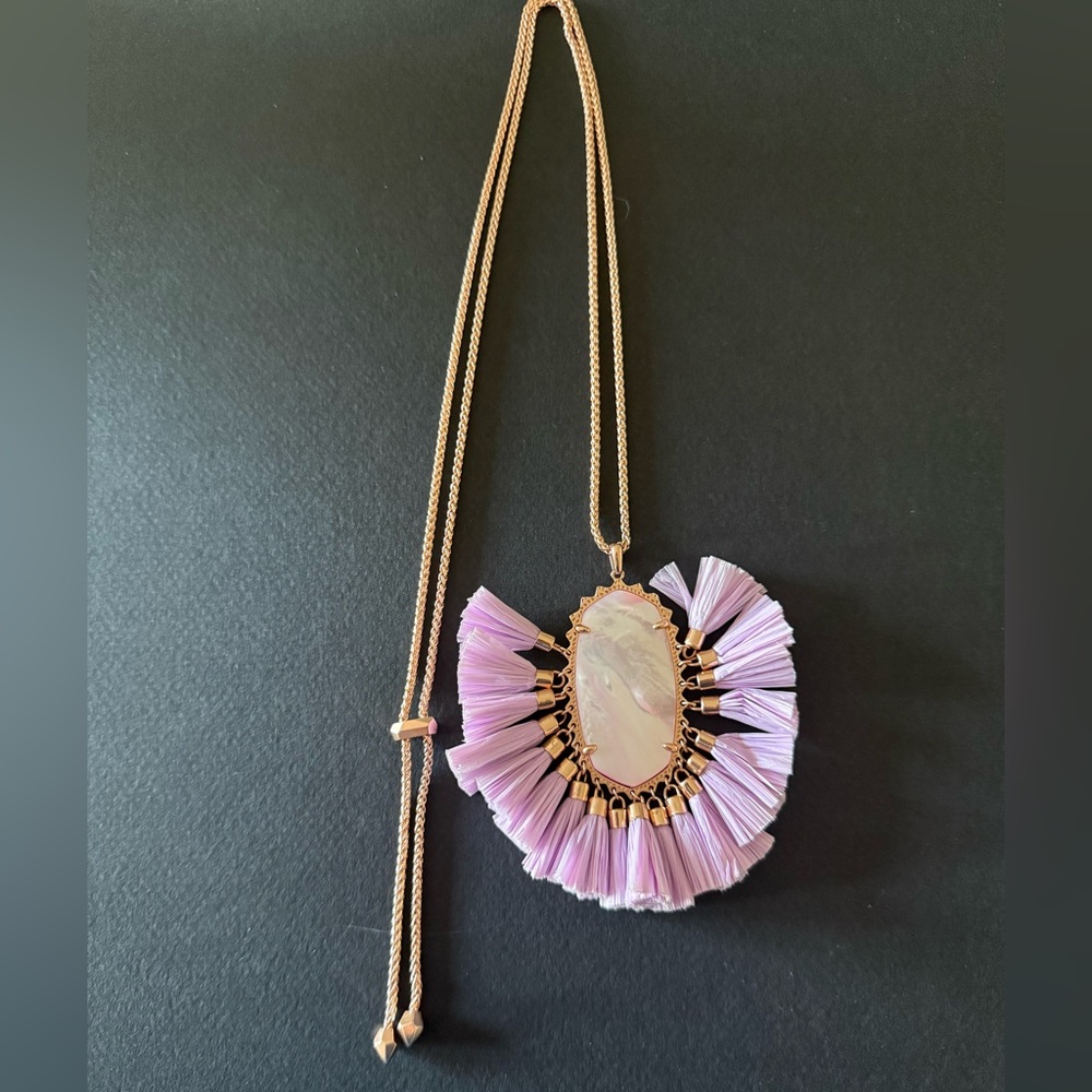 Kendra Scott Betsy Tassel Purple Pendant Necklace